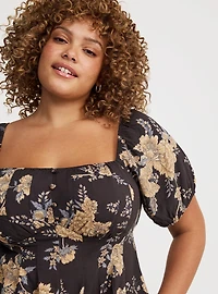 Puff Sleeve Corset Top