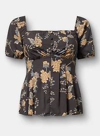 Puff Sleeve Corset Top