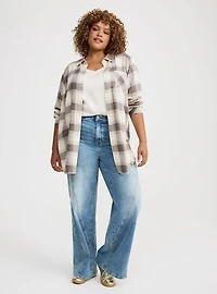 Lizzie Flannel Button-Up Shirt