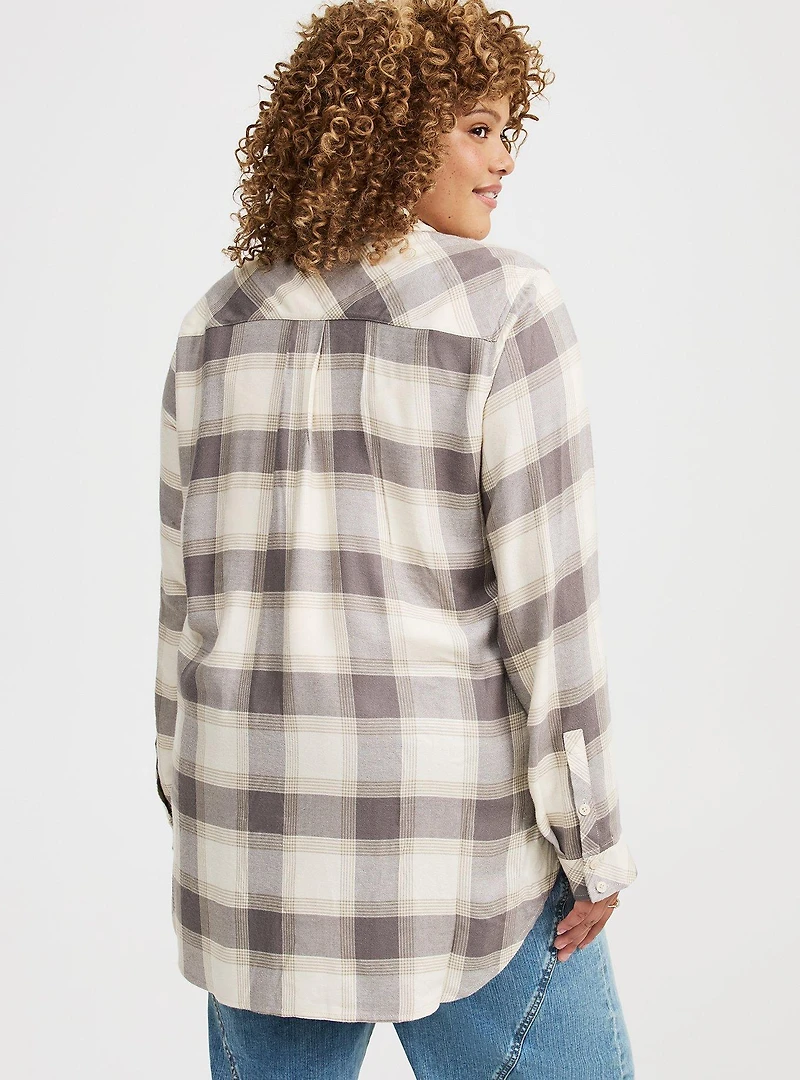 Lizzie Flannel Button-Up Shirt