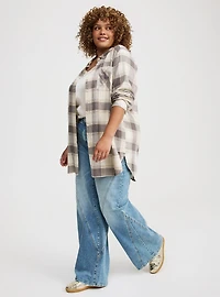 Lizzie Flannel Button-Up Shirt
