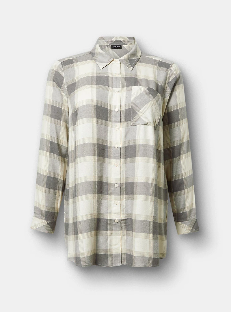 Lizzie Flannel Button-Up Shirt