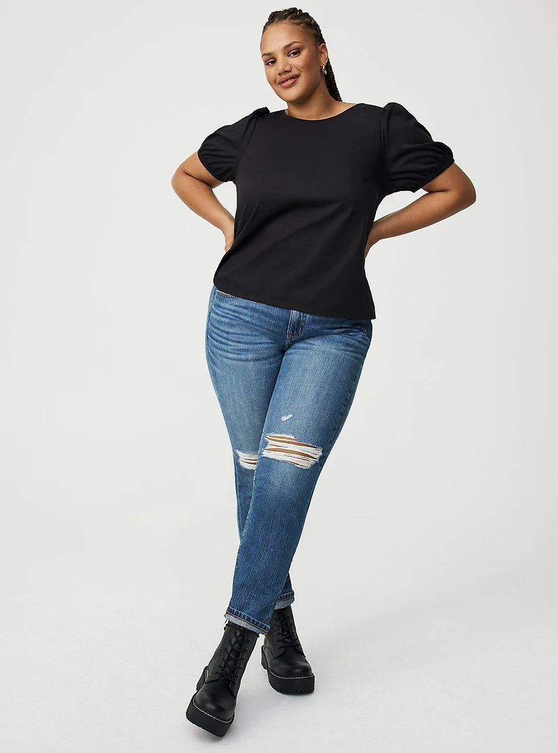 Studio Poplin Back Bow Top