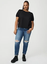 Studio Poplin Back Bow Top