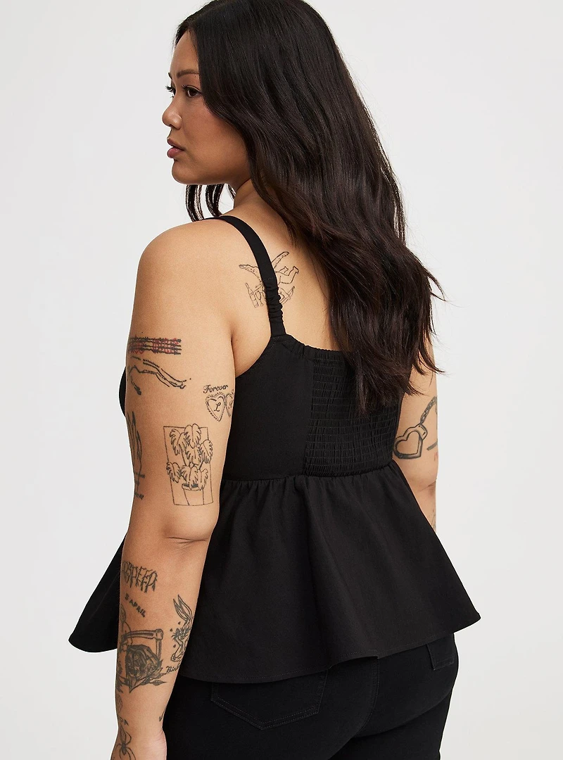Peplum Corset Bow Top