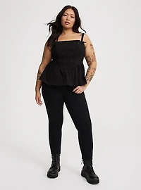 Peplum Corset Bow Top