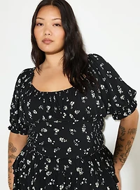 LoveSick Smocked Crop Top