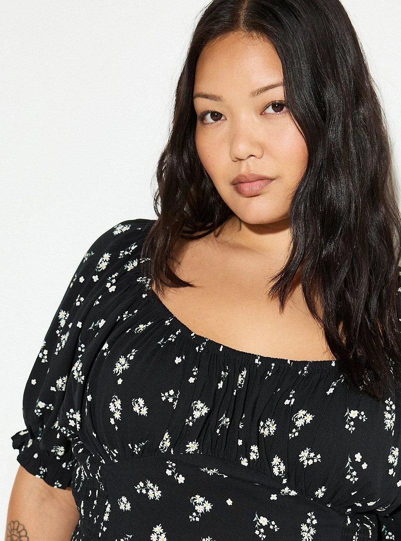 LoveSick Smocked Crop Top