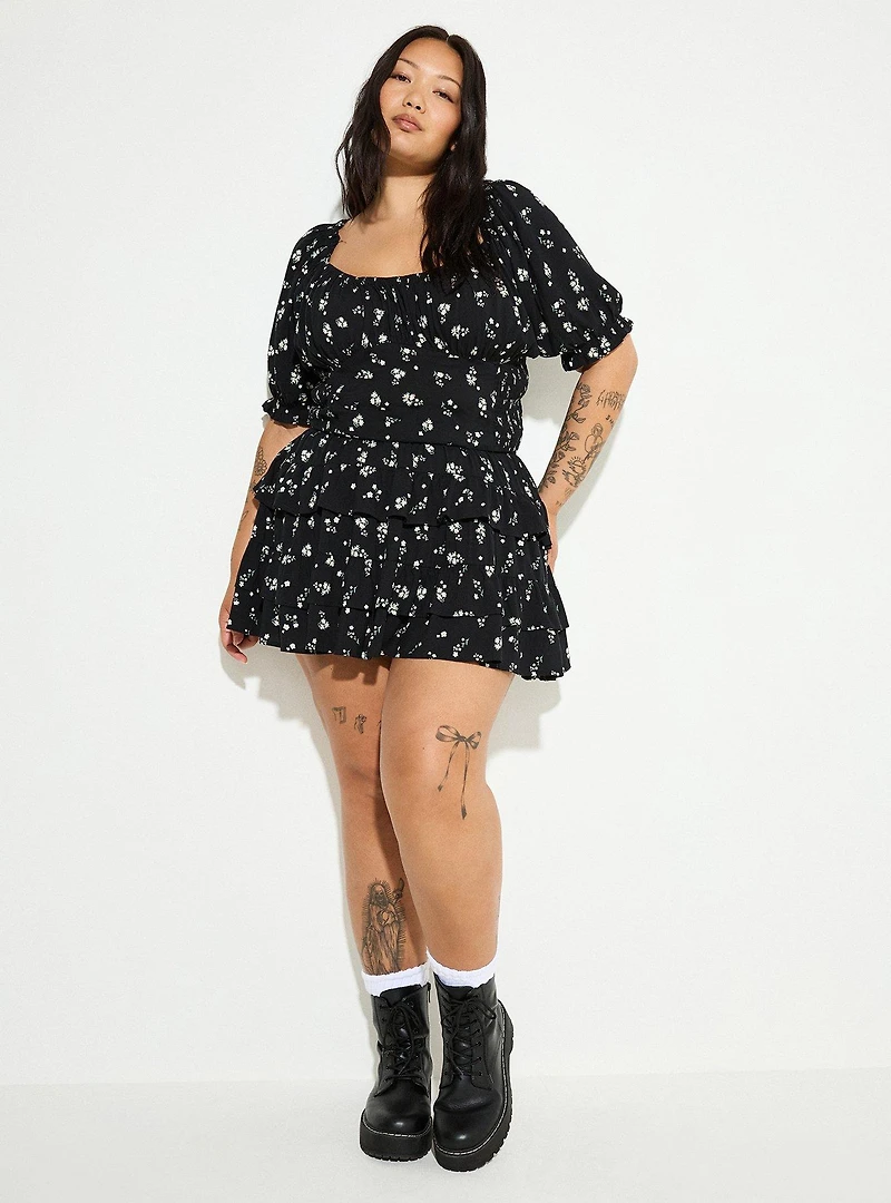 LoveSick Smocked Crop Top