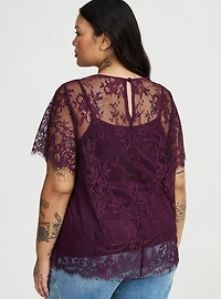 Abbey Short Sleeve Lace Top