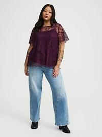 Abbey Short Sleeve Lace Top