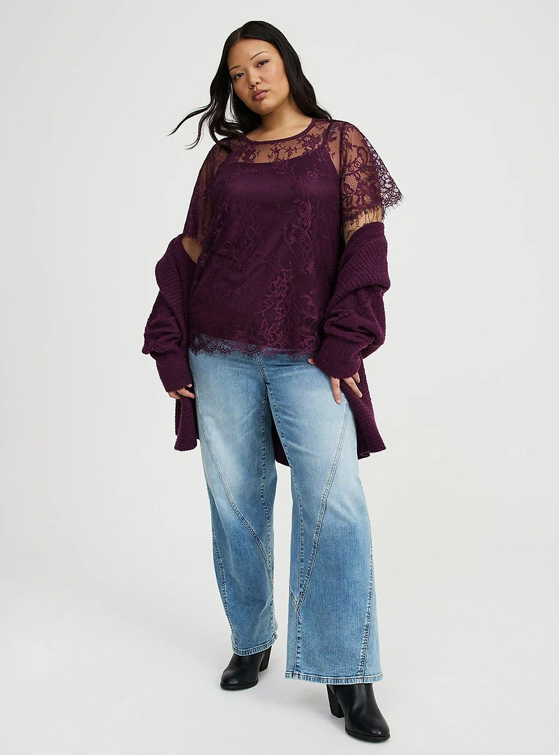Abbey Short Sleeve Lace Top