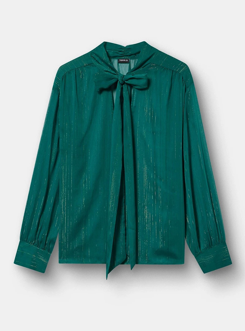 Chiffon Tie Front Blouse