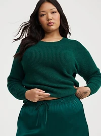 Wide Leg High-Rise Pull-On Satin Pant