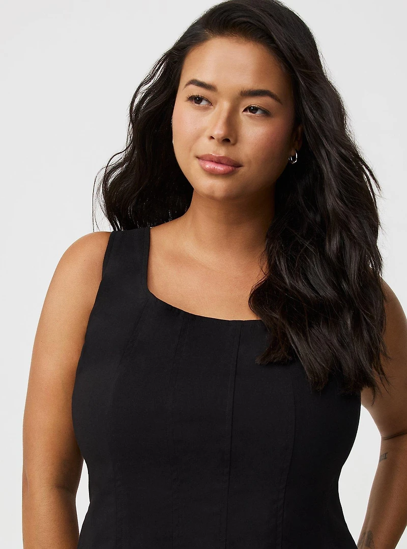 Zip-Up Corset Top