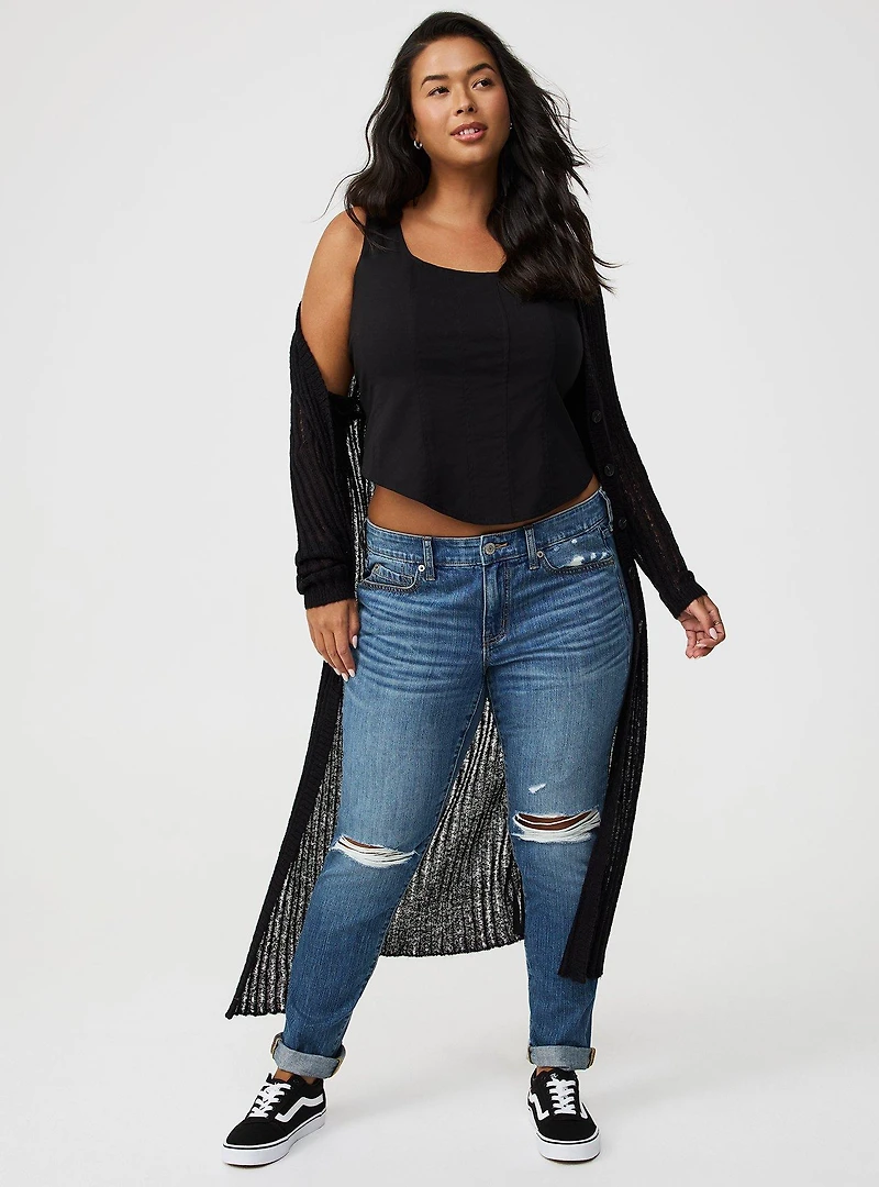 Zip-Up Corset Top
