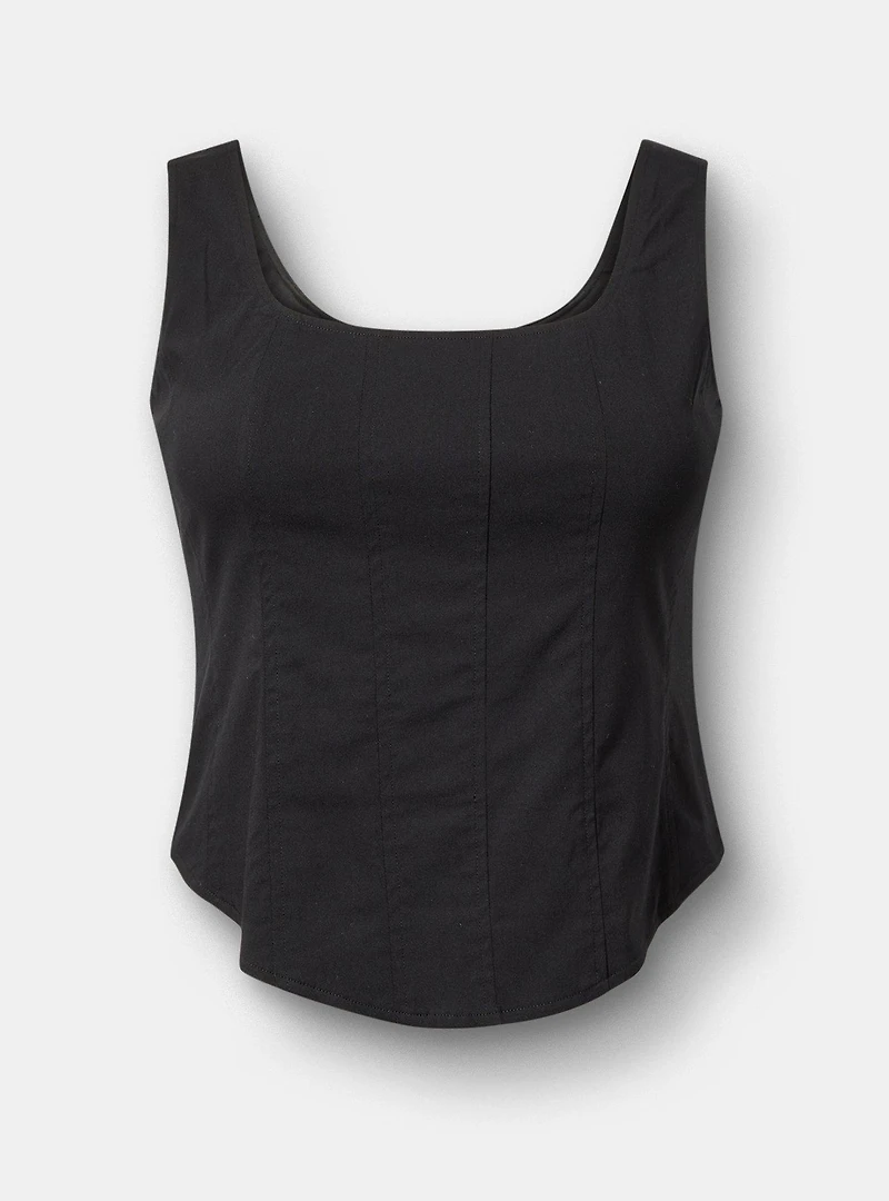 Zip-Up Corset Top