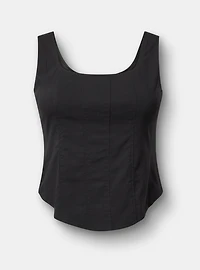 Zip-Up Corset Top