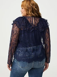 Ruffle Lace Top