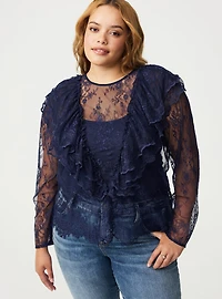 Ruffle Lace Top