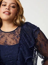 Ruffle Lace Top