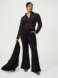 Bombshell A-Line Flare Ponte Pant