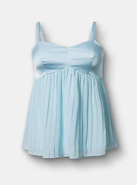 Pleated V-Neck Cami