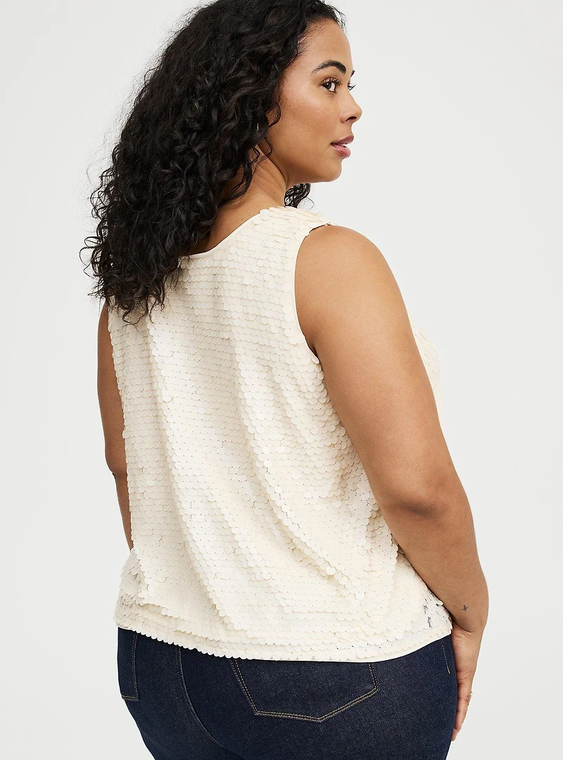 Sequin Crop Tank