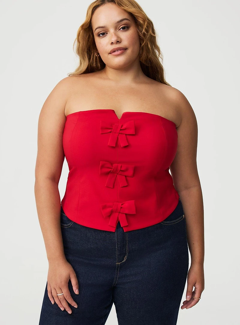 Bow Bustier Top