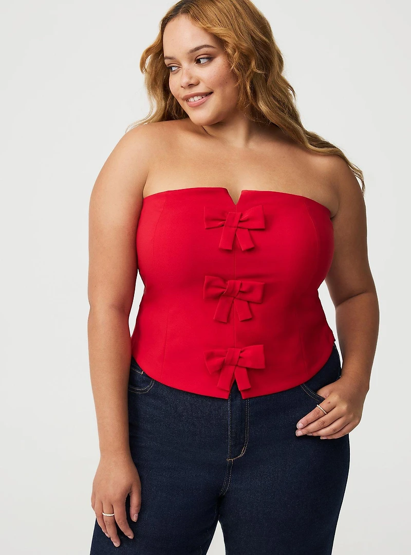 Bow Bustier Top