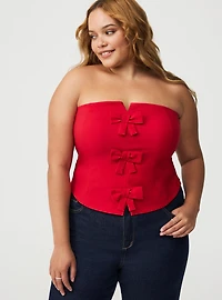 Bow Bustier Top