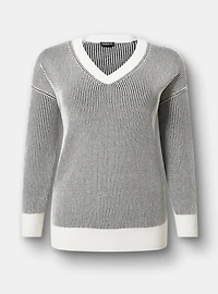 Chenille V-Neck Tunic Pullover
