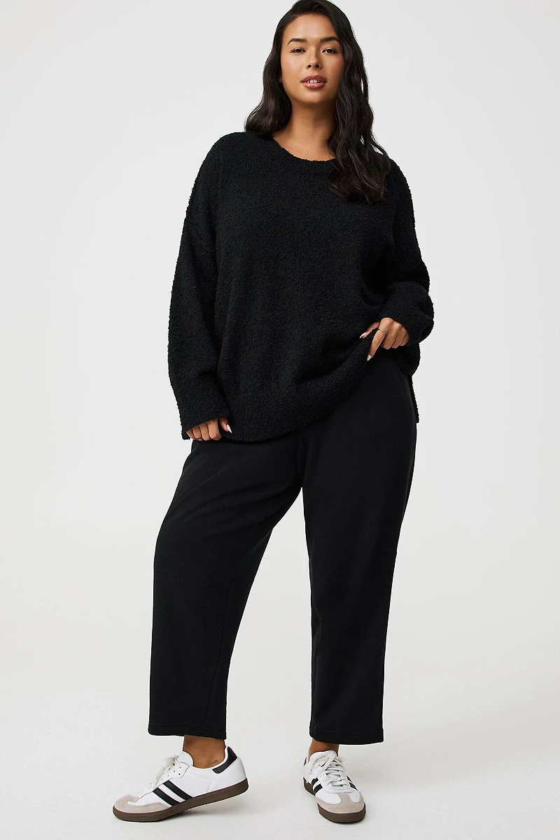 Boucle Crew Tunic Sweater
