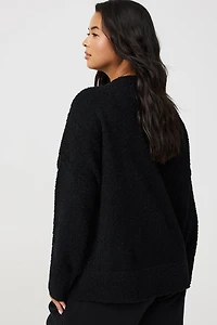 Boucle Crew Tunic Sweater