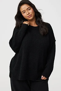 Boucle Crew Tunic Sweater
