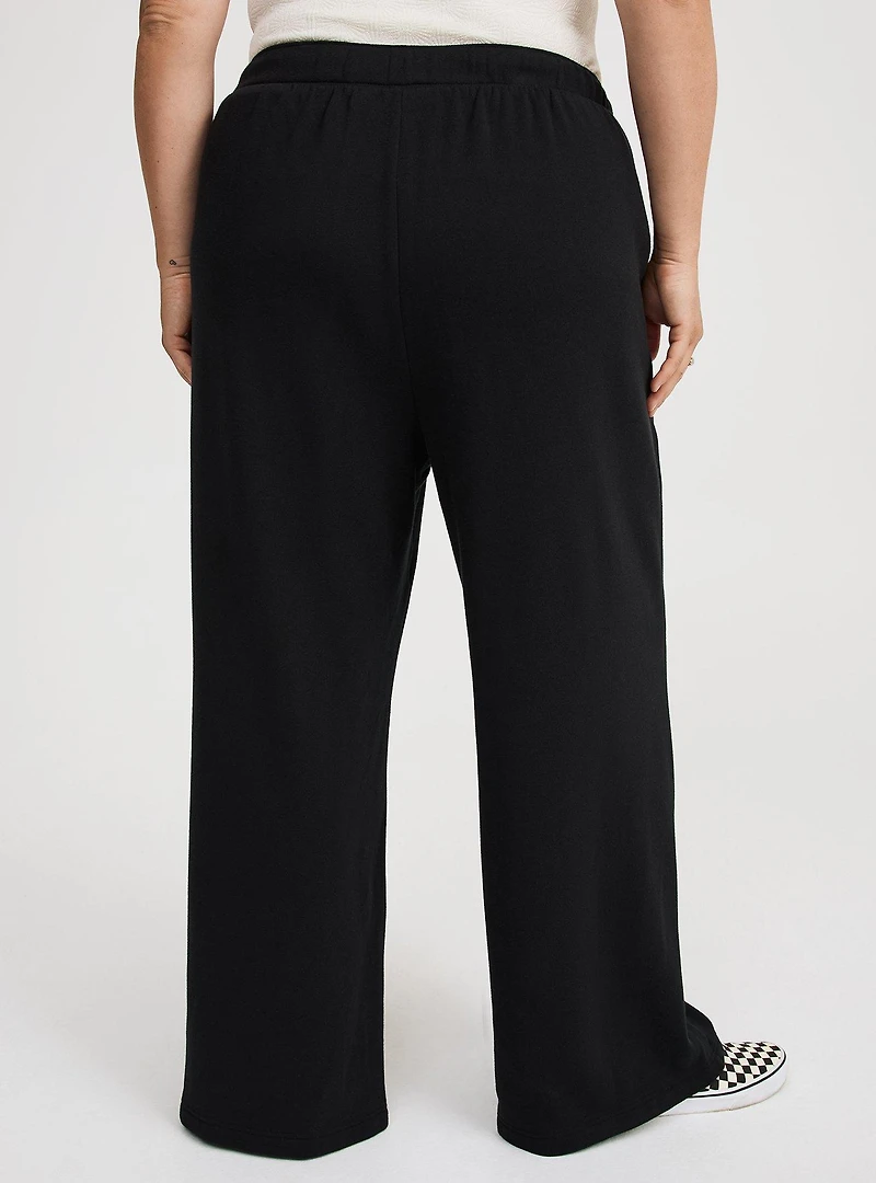 High-Rise Wide Leg Cozy Fleece Pant
