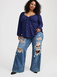 Sweetheart Cinched Babydoll Top