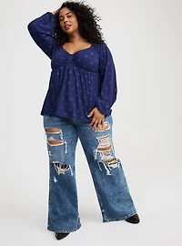 Sweetheart Cinched Babydoll Top