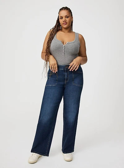 Bombshell Wide Leg High-Rise Jean