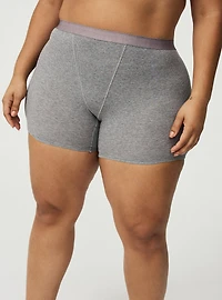 Cotton Rib High-Rise Short
