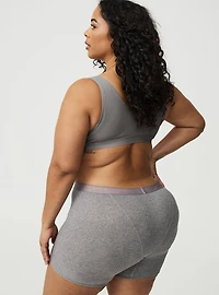 Cotton Rib High-Rise Short