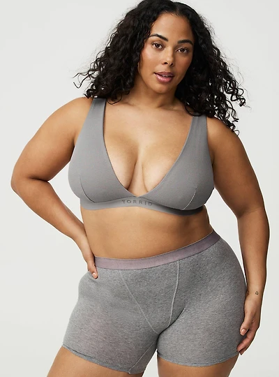 Cotton Rib High-Rise Short
