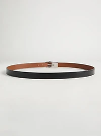 Reversible Skinny Denim Belt