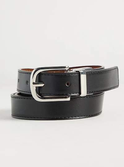 Reversible Skinny Denim Belt
