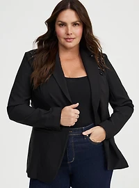 Embellished Cutaway Blazer