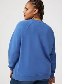 Lace Pullover Crew Sweatshirt