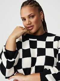 Drop Shoulder Pullover Sweater