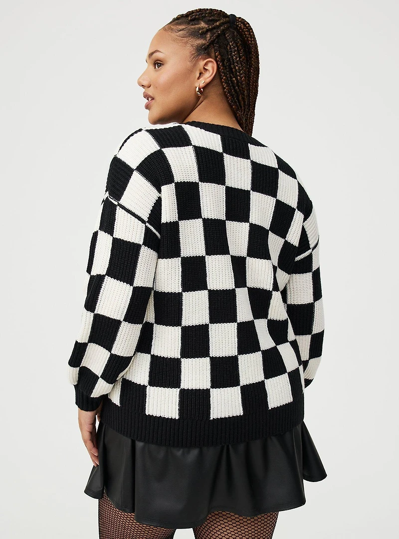 Drop Shoulder Pullover Sweater