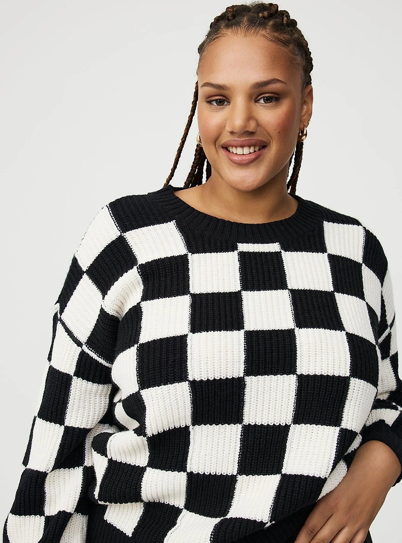 Drop Shoulder Pullover Sweater