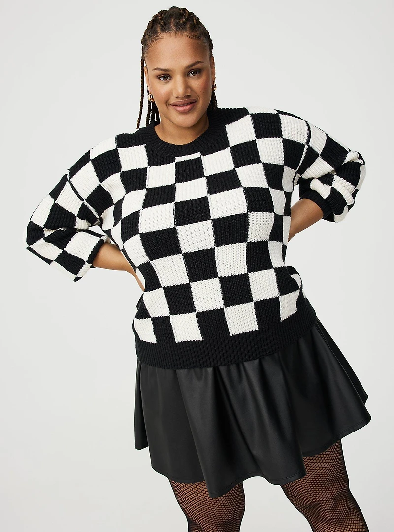 Drop Shoulder Pullover Sweater